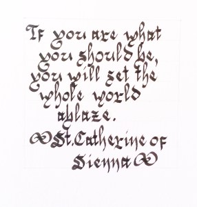 The coolest font ever, center point of an illumination piece I'm working on