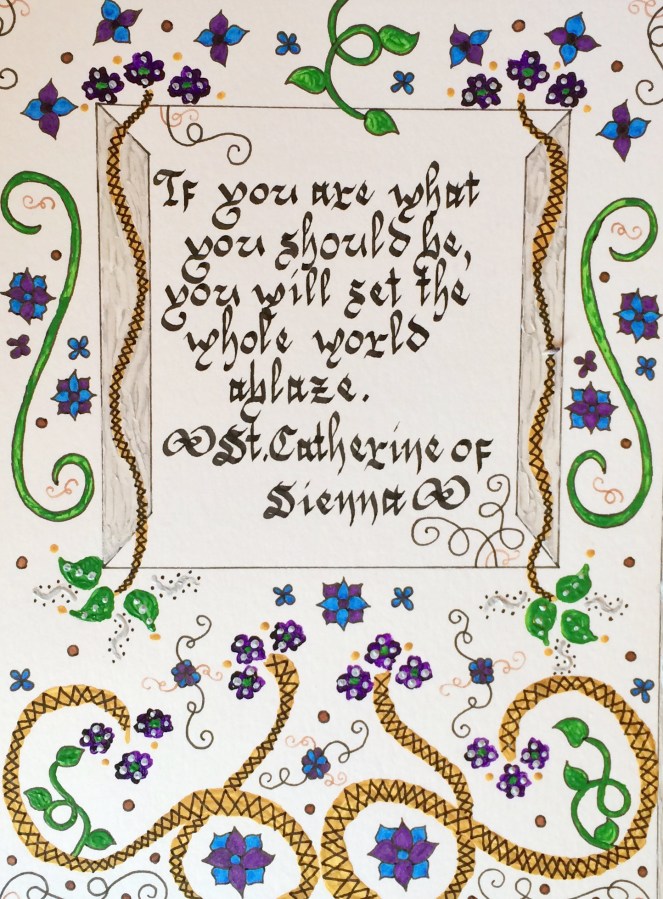 A close look at the calligraphy