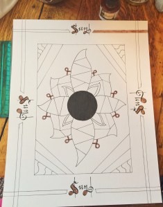 With some of the layout done. 